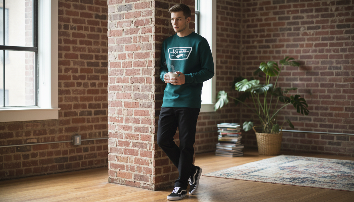 Vans Classic Green Logo Sweatshirt: Fit, Style & Care