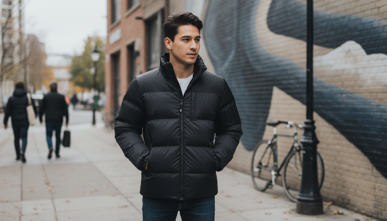 Vans Men’s Urban Fit Jacket: Sleek Black Layering