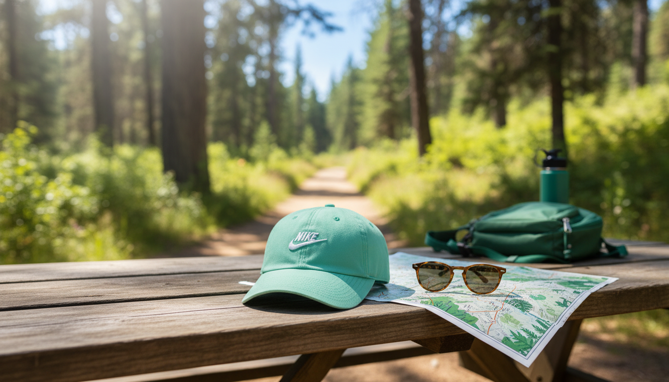 Nike Men’s Green Printed Cap: Sporty Style, Easy Shade